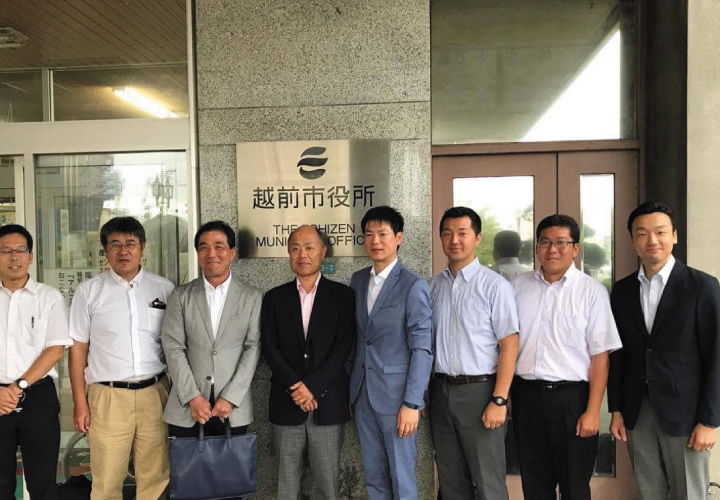 松下政経塾地方議員の会にて福井県越前市の視察