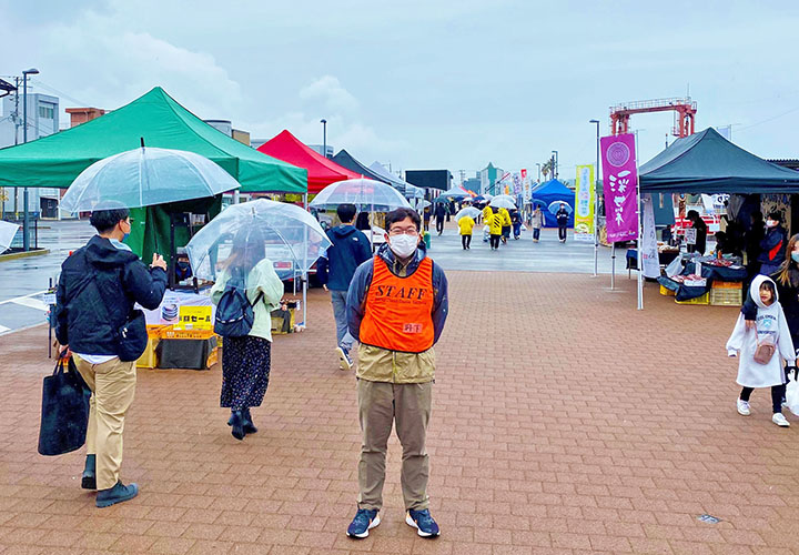 「せとうちみなとマルシェ」ボランティアスタッフとして参加