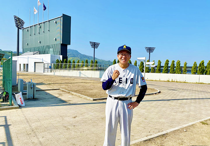 母校 慶應義塾大学「今治三田会」で大学校友会親善ソフトボール大会に参戦