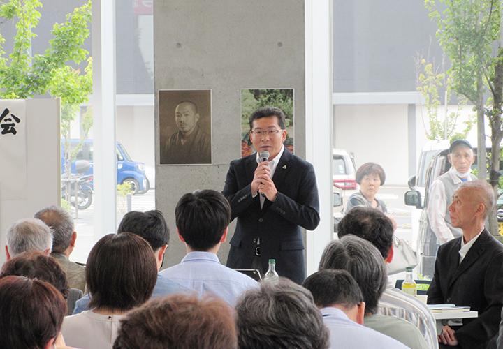 若山牧水しまなみ顕彰会会長として有志と共に「若山牧水顕彰しまなみ大会」を開催